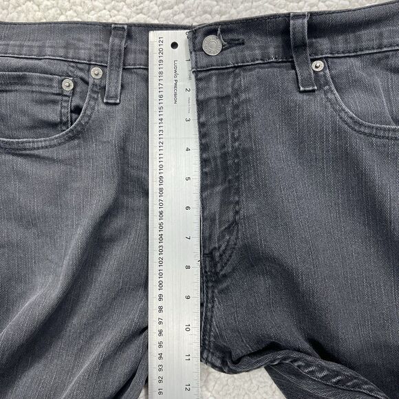 Levi’s 569 Jeans Men’s 34x32 (Actual 34x31) Black Loose Straight Grunge Casual - Picture 10 of 11